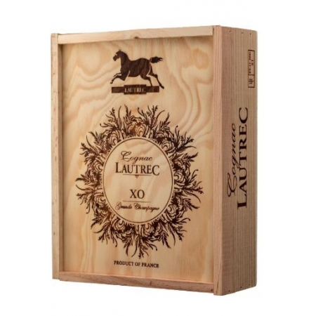 wooden box Cognac Lautrec Extra Grande Champagne