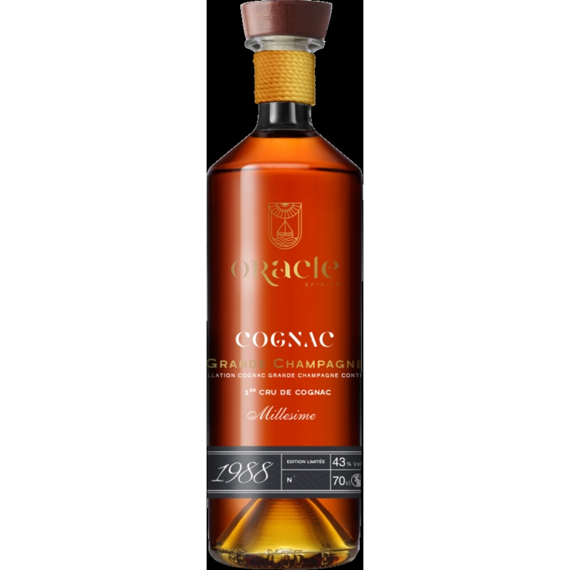 Millésime 1988 Grande Champagne Cognac Oracle édition limitée