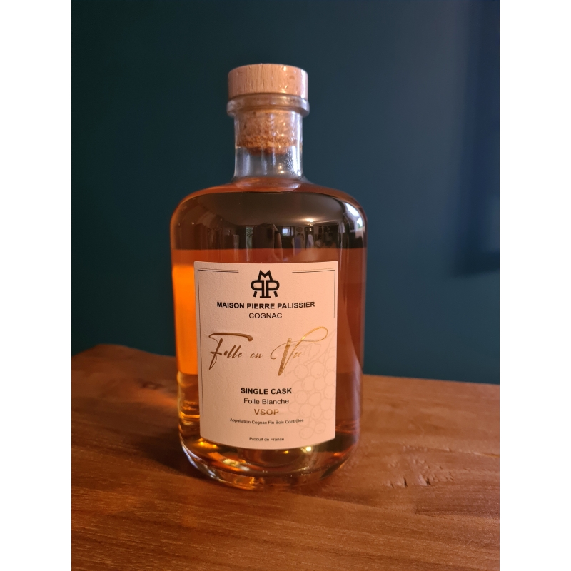 VSOP Folle en Vie Folle blanche single cask Cognac Maison Pierre Palissier édition limitée