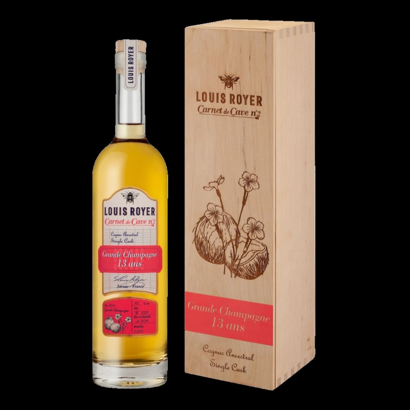 N°2 carnet de cave Grande Champagne 13 years old limited edition Louis Royer Cognac